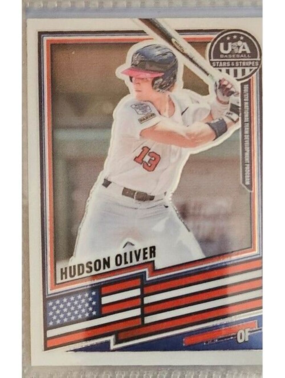 2026 Panini Stars & Stripes Prizm USA Baseball #106 Hudson Oliver
